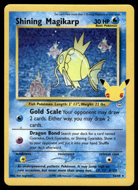 2001 Pokemon Celebrations - Classic Collection 66 Shining Magikarp Near Mint