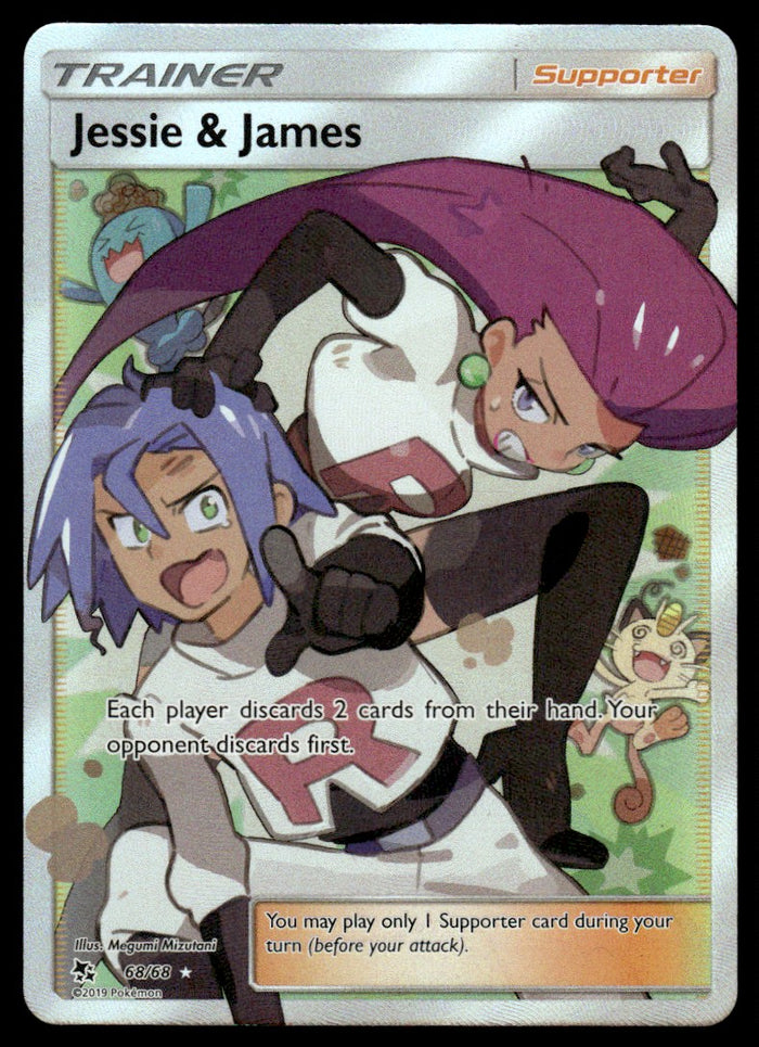 2019 Pokemon Sun & Moon - Hidden Fates 68 Jessie & James Near Mint