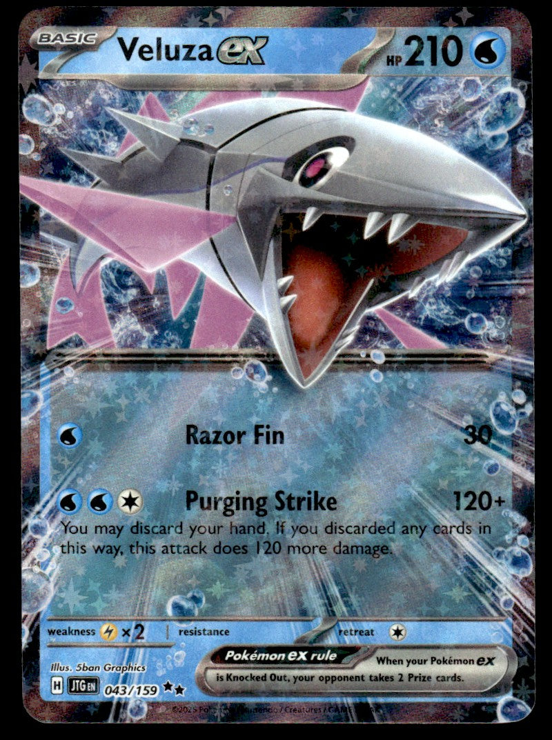 2025 Pokemon Scarlet & Violet - Journey Together 043/159 Veluza ex Near Mint