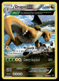 2015 Pokemon XY - Roaring Skies 52 Dragonite Holo Damaged