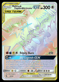 2019 Pokemon Sun & Moon - Hidden Fates 69 Moltres & Zapdos & Articuno-GX Near Mint