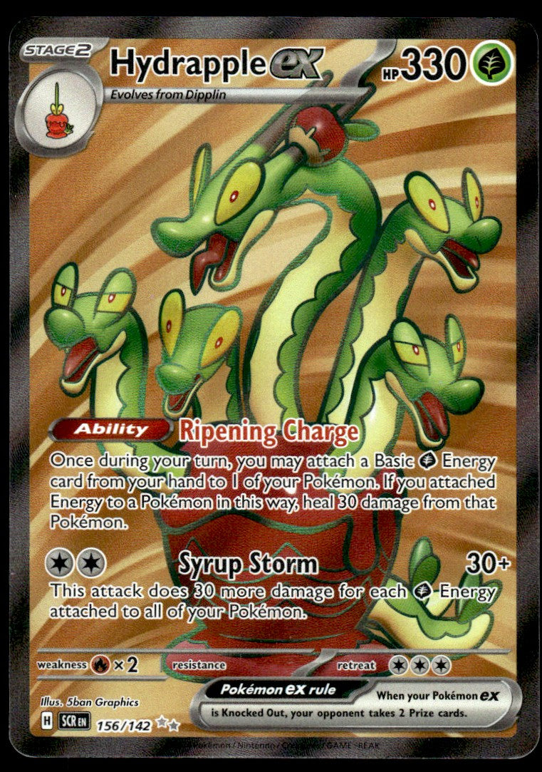 2024 Pokemon Scarlet & Violet Series - Stellar Crown 156 Hydrapple ex Near Mint