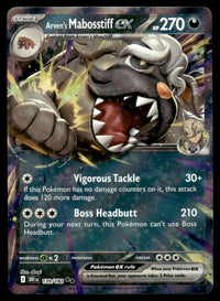 2025 Pokemon Scarlet & Violet - Destined Rivals 139/182 Arven's Mabosstiff ex Near Mint