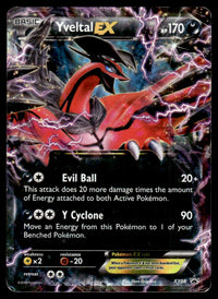2014 Pokemon XY Series XY08 Yveltal ex Damaged